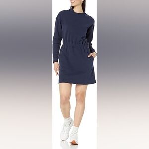 Amazon Essentials Women's Waisted Sweatshirt Dress